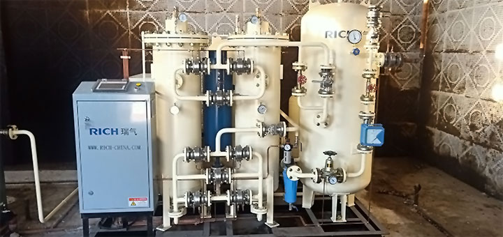 瑞气生产的纯度为99%的化工制氮机调试成功